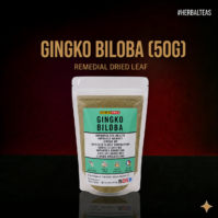 A premium package of Ginkgo Biloba 50g from Seamoss Africa, a traditional herbal remedy for memory and focus 2026