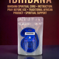 An authentic Ibhidana spiritual rope from Seamoss Africa, used for protection and energy rituals.
