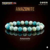 A piece of Amazonite from Seamoss Africa, used for emotional balance and clear communication