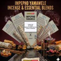 A 200g pack of traditional Impepho yase Manzini herbal incense from Seamoss Africa, used for spiritual cleansing and prayer.