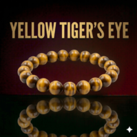 A beautiful Yellow Tiger's Eye bracelet from Seamoss Africa, used for courage, focus, and abundance.