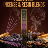 A pack of Amethyst Incense from Seamoss Africa, used for stress relief, spiritual protection, and meditation.