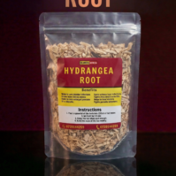 A 100g pack of pure Hydrangea Root from Seamoss Africa, used for urinary health and kidney stone support