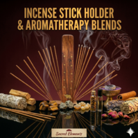 A practical Incense Stick Holder from Seamoss Africa, designed to safely catch ash and provide stability