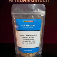 A 50g pack of pure Isambulo African Ginger from Seamoss Africa, used for spiritual cleansing and intuitive support