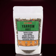 Pure Yarrow Root from Seamoss Africa, used for traditional digestive support and holistic wellness.