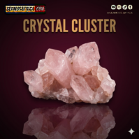 A natural Crystal Cluster from Seamoss Africa, used for home energy clearing and spiritual harmony.