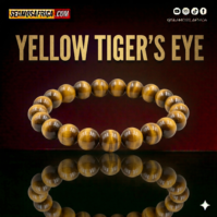 A beautiful Yellow Tiger's Eye bracelet from Seamoss Africa, used for courage, focus, and abundance.