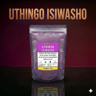 A package of Isiwasho Uthingo 200g from Seamoss Africa, used for traditional spiritual cleansing and energetic renewal.
