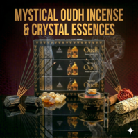 A pack of luxurious Oudh Incense from Seamoss Africa, used for deep relaxation and meditation.