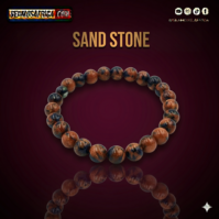 A polished Sand Stone piece from Seamoss Africa, used for grounding energy and natural home decor.