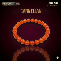 A radiant Carnelian crystal from Seamoss Africa, used for boosting creativity and physical vitality.