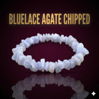 Natural Blue Lace Agate Chipped stones from Seamoss Africa, used for calming energy, clear communication, and emotional healing