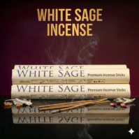 A pack of natural White Sage Incense from Seamoss Africa, used for spiritual cleansing and air purification
