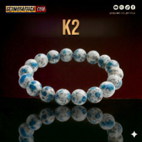 A polished K2 Stone from Seamoss Africa, used for intuition, spiritual growth, and mental clarity.