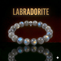 A polished Labradorite stone from Seamoss Africa, used for intuition, protection, and spiritual growth.