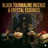 A pack of Black Tourmaline Incense from Seamoss Africa, used for protection against negative energy and spiritual grounding