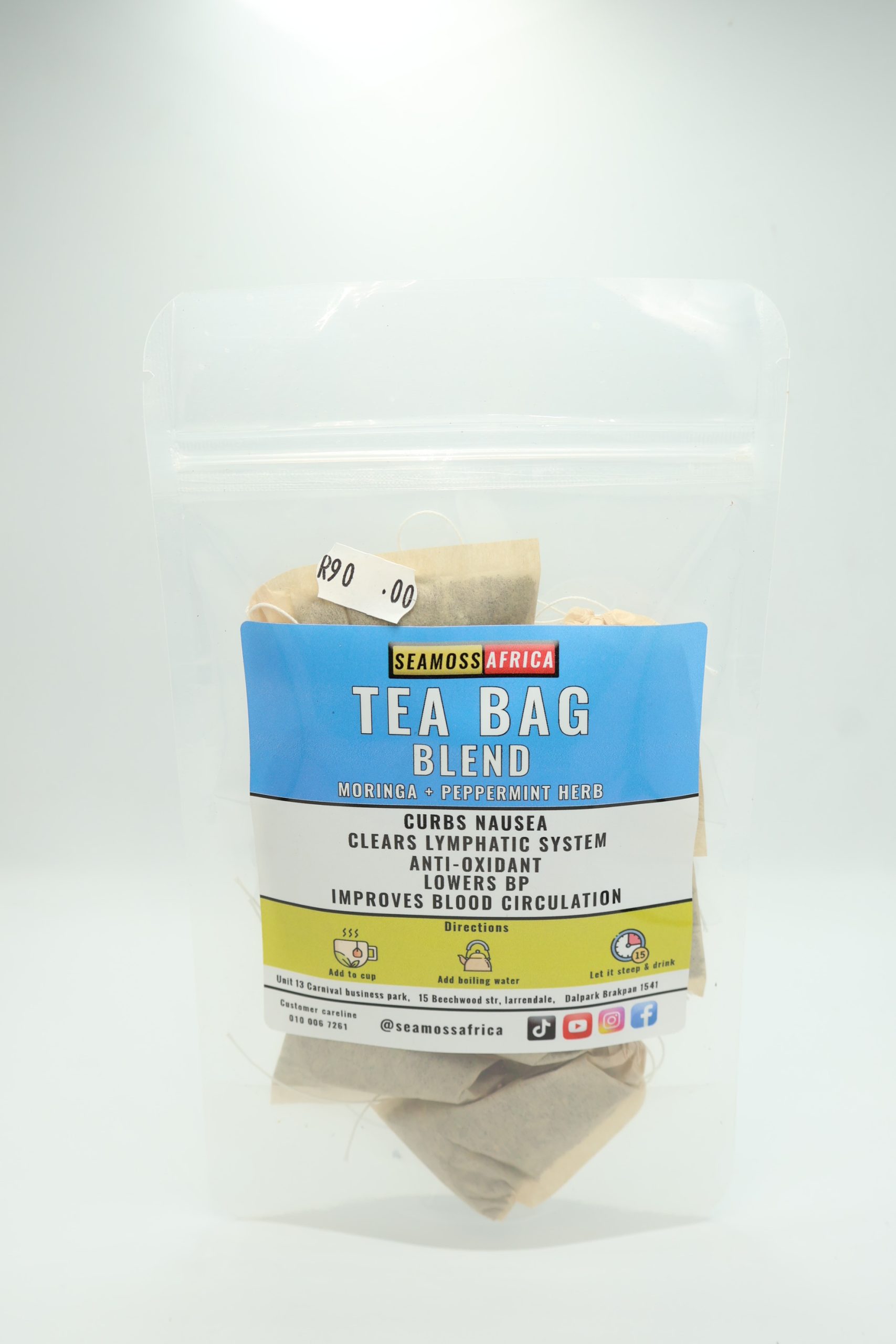 Teabag Blend ( MORINGA + PEPPERMINT HERB )