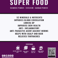 Super Food Sorghum, Seamoss and Baobab Powder nutrient-rich blend - Seamoss Africa 2026
