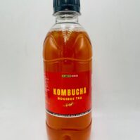 A chilled bottle of Kombucha Tea 330ml from Seamoss Africa, a fermented, probiotic-rich beverage 2026