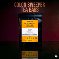 A premium box of Colon Sweeper 20 Tea Bags from Seamoss Africa, designed for digestive support 2026