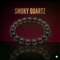 A natural Smoky Quartz crystal from Seamoss Africa, used for traditional grounding, protection, and transformation.