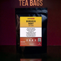 A premium box of Burdock Root Tea Bags from Seamoss Africa, designed for natural detoxification 2026