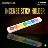 A stylish Incense Stick Holder from Seamoss Africa, designed to safely catch ash during aromatherapy.