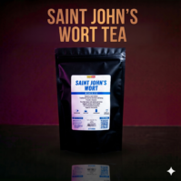 A premium box of Saint John's Wort Tea bags, a natural herbal infusion for mood support. 2026