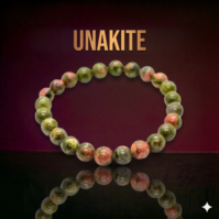 A high-quality, authentic Unakite crystal from Seamoss Africa, used for grounding and heart chakra healing.