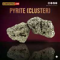 A stunning Pyrite Cluster from Seamoss Africa, used for attracting abundance and protection.