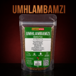 A bottle of pure Umhlambamanzi Quinine Tree from Seamoss Africa, used for deep systemic detoxification, immune fortification, and physical revitalization.