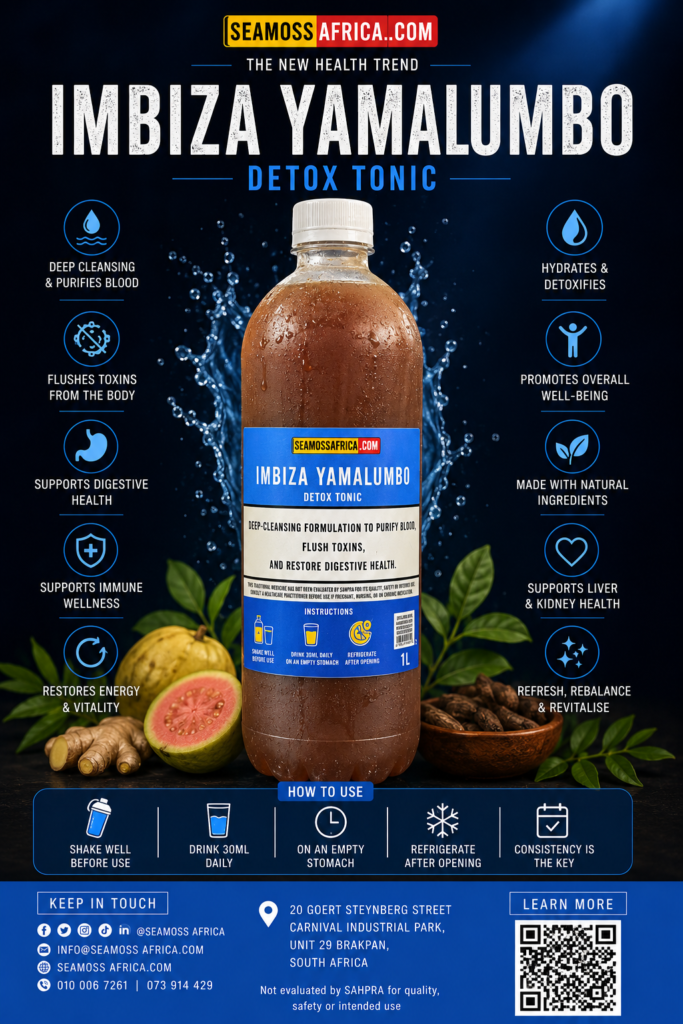 Imbiza Yamalumbo Detox Tonic - cleanse and detox product from Sea Moss Africa