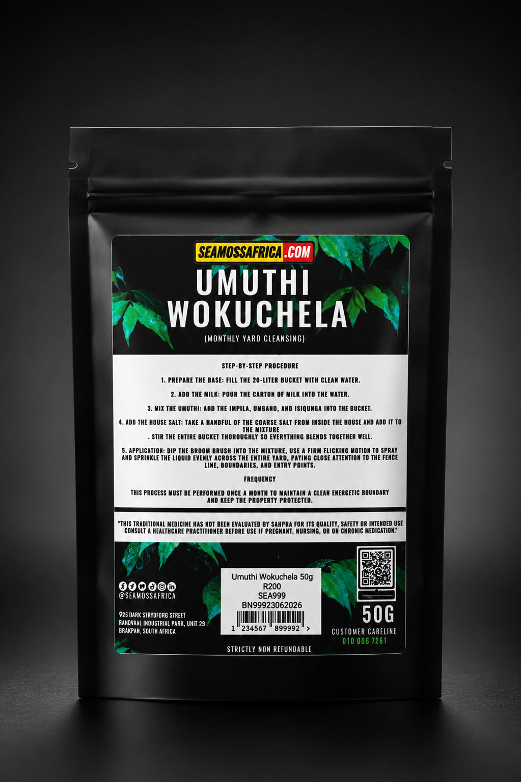 Umuthi Wokuchela 50g (Monthly yard cleansing)