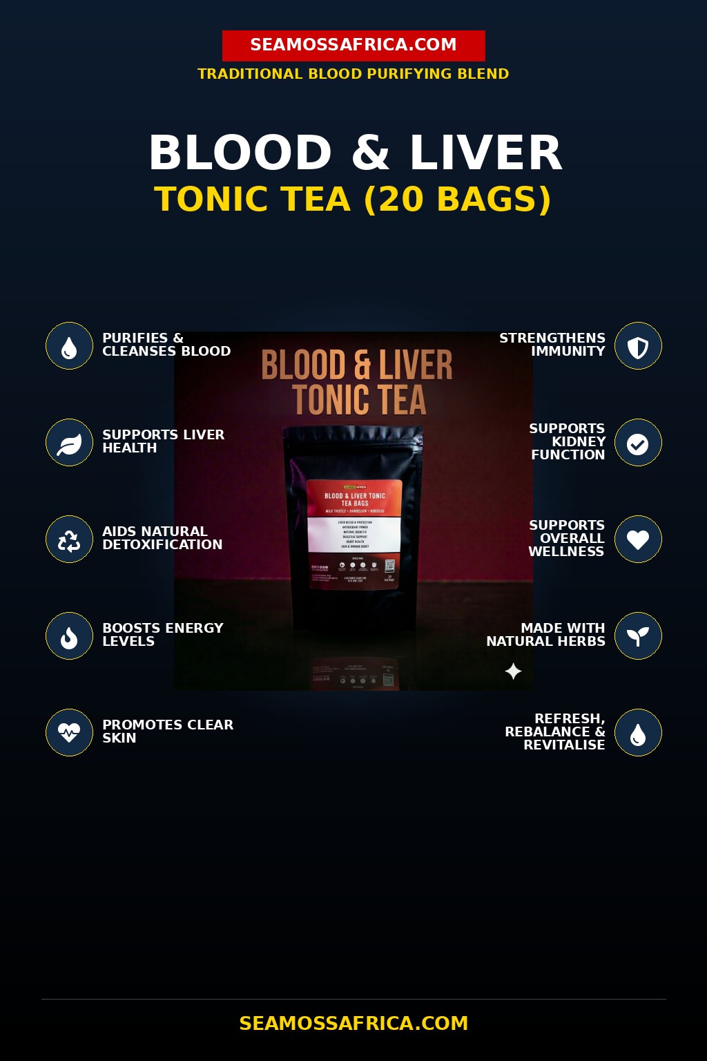 Blood & Liver Tonic Tea - cleanse and detox product from Sea Moss Africa